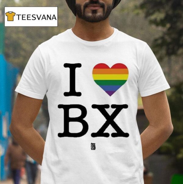 Regan Aliyah Wearing I Love Bx Pride T Shirt