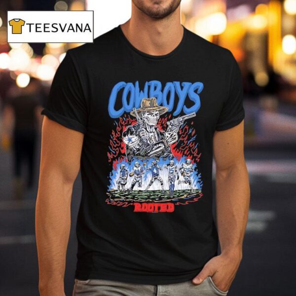 Rooted Skeleton Dallas Cowboys T Shirt