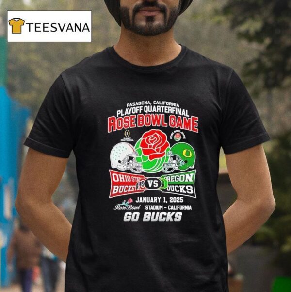 Rose Bowl Game Ohio State Buckeyes And Oregon Ducks T Shirt