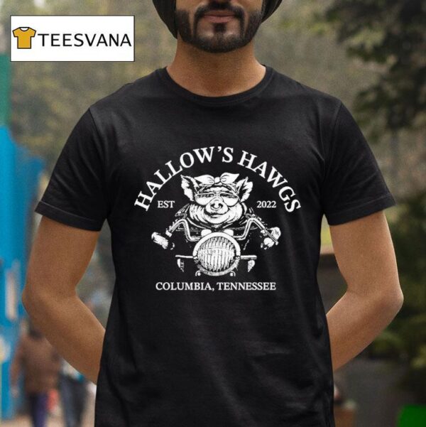 Rusty Butcher Hallow S Hawgs Columbia Tennessee Est Motor T Shirt
