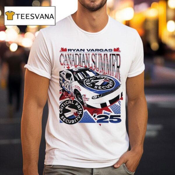 Ryan Vargas No Dodge Challenger For Djk Racing Critical Path Security T Shirt