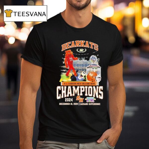 Sam Houston Bearkats Football Champions R L Carriers New Orleans Bowl T Shirt