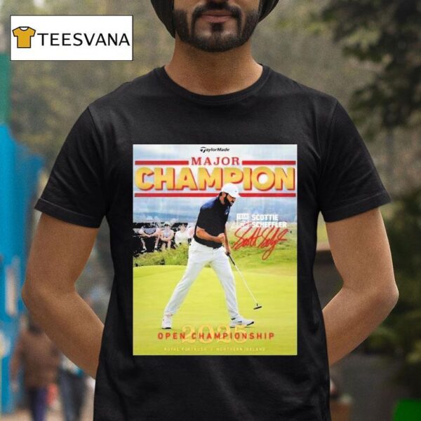 Scottie Scheffler Claimed Second Major Of The Season Is Champion Golfer Of The Year T Shirt