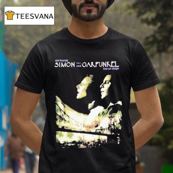 Simon Garfunkel Old Friends Tour Live On Stage T Shirt