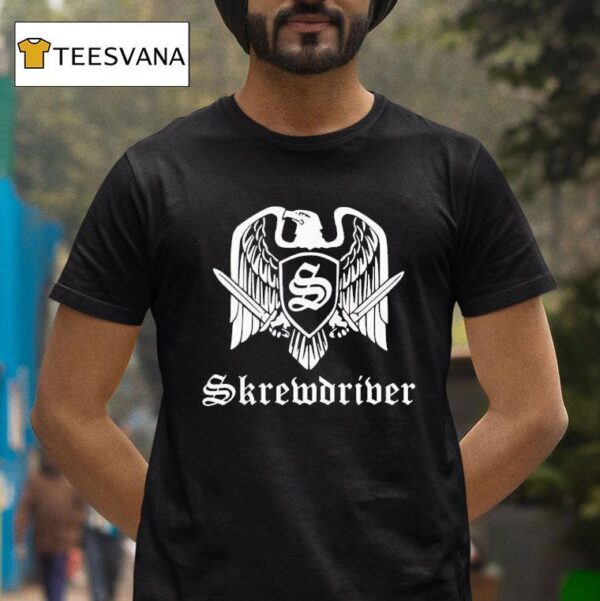 Skrewdriver Band Logo T Shirt