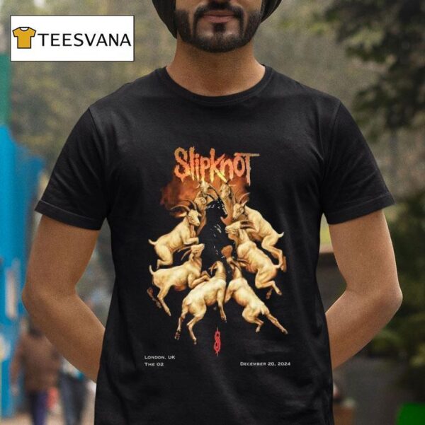 Slipknot London Uk The December Goats T Shirt
