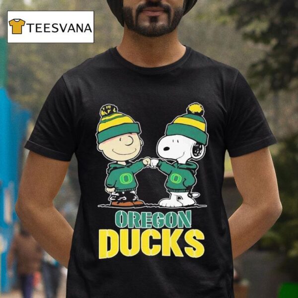 Snoopy And Charlie Brown Oregon Ducks The Peanuts T Shirt