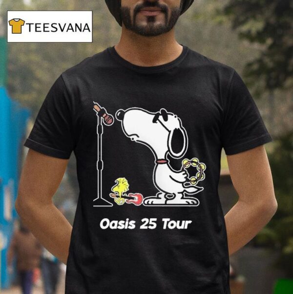 Snoopy Rock Band Manchester Britpop Live Tour T Shirt
