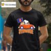 Snoopy X Syracuse Orange Basketball T Shirt
