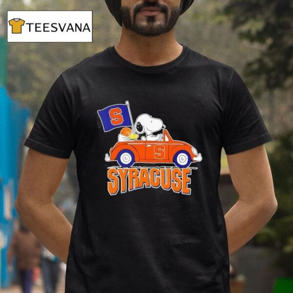 Snoopy X Syracuse Orange Basketball T Shirt