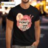 Solid Pink Disco Graphic T Shirt