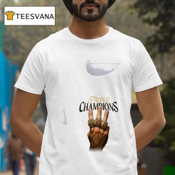Stade Toulousain Champions Triple Champions X Rings T Shirt