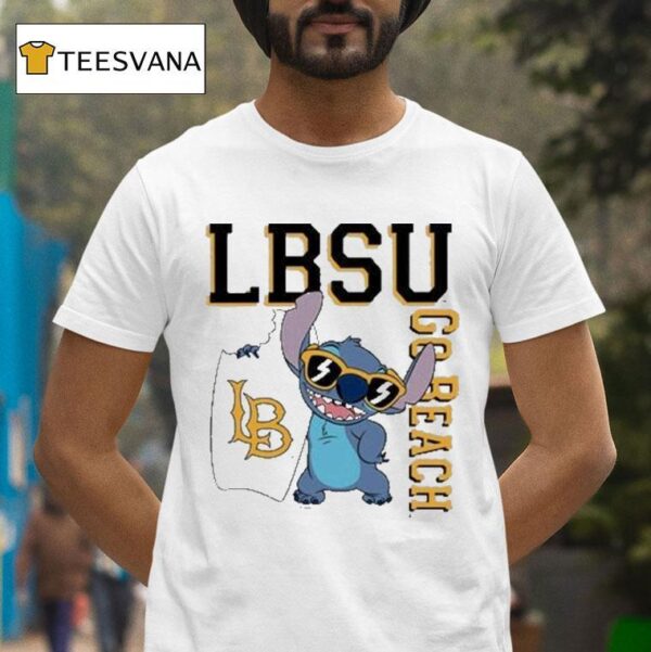 Stitch Long Beach State Go Beach Lbsu T Shirt
