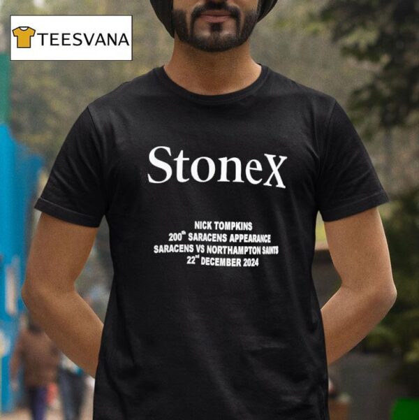 Stonex Nick Tompkins Th Saracens Appearance Saracens Vs Northampton Saints Nd December T Shirt