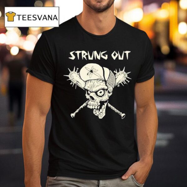 Strung Out Zombie Skull T Shirt