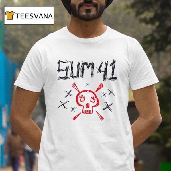 Sum Sketch Logo Skull T Shirt