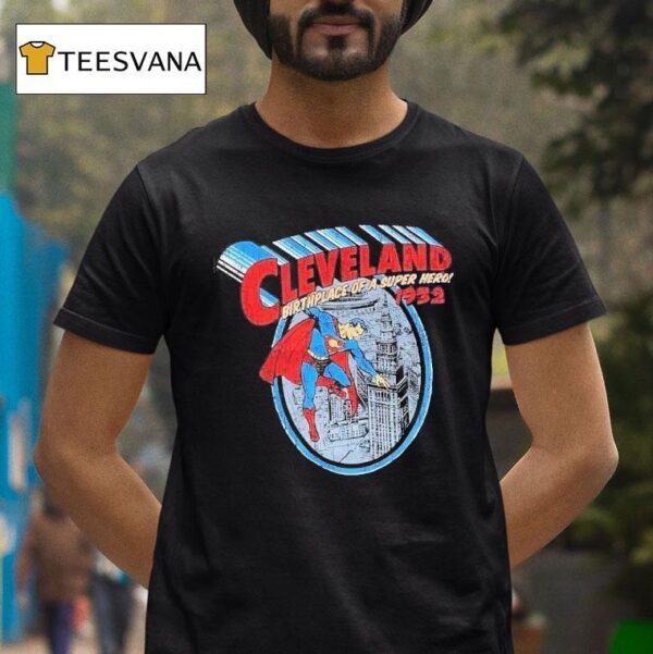Superman Cleveland Birthplace Of A Super Hero Vintage T Shirt