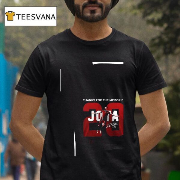 Thanks For The Memories Diogo Jota Portugal Rip Signature T Shirt