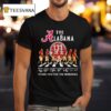 The Alabama Crimson Tide Walking Across Thank You For The Memories Signatures T Shirt