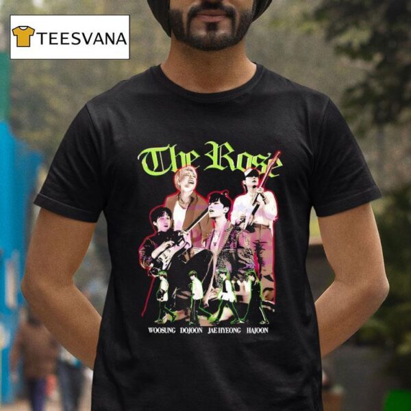 The Rose Band Kpop Members Woosung Dojoon Jaehyeong Hajoon T Shirt