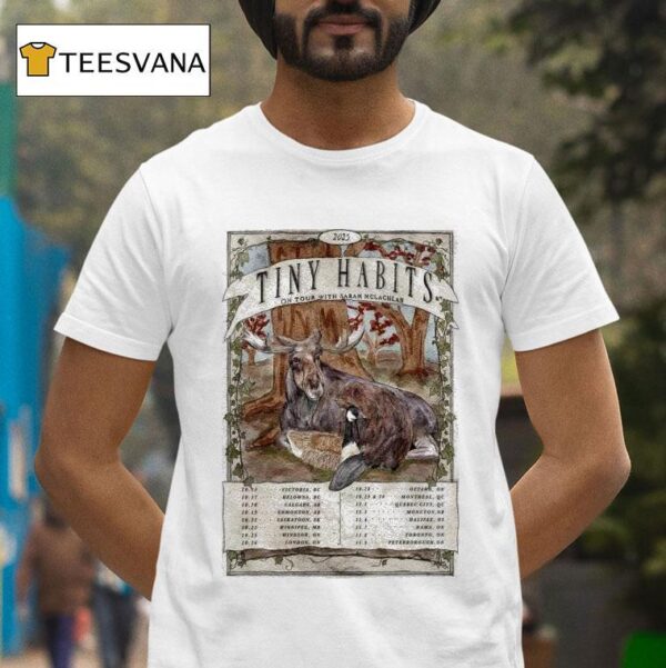 Tiny Habits Summer Tour Dates Deer T Shirt