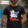 Toothless Night Fury And Stitch Philadelphia Phillies T Shirt