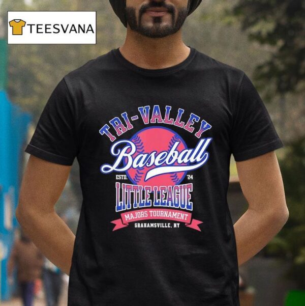 Tri Valley Baseball Little League Majors Tournament Estd T Shirt