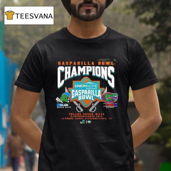 Tulane Green Wave Gasparilla Bowl Champion T Shirt