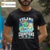 Tulane Green Wave Gasparilla Bowl Champions Florida T Shirt