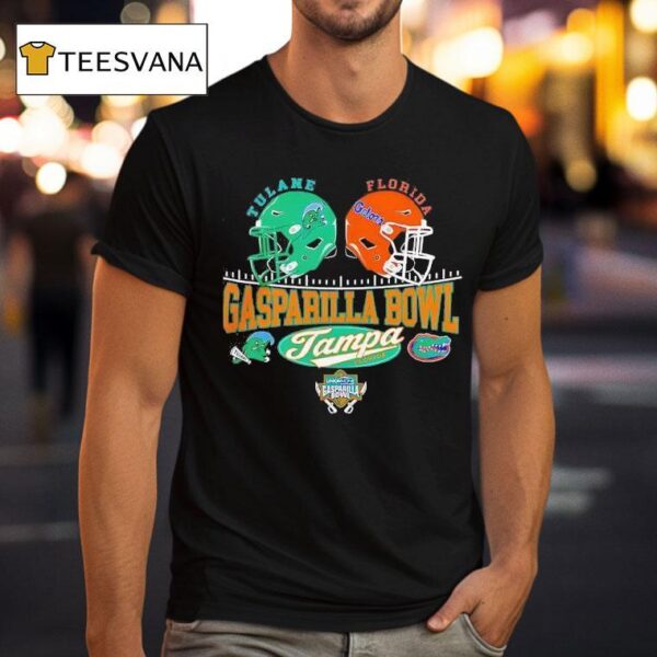 Tulane Green Wave Vs Florida Gators Gasparilla Bowl Head To Head T Shirt