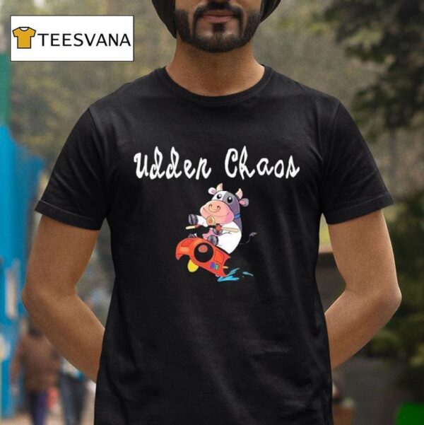 Udder Chaos Moo Moo Meadows Cow T Shirt