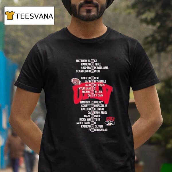 Unlv Rebels Champions Football All Names Of Legends T Shirt