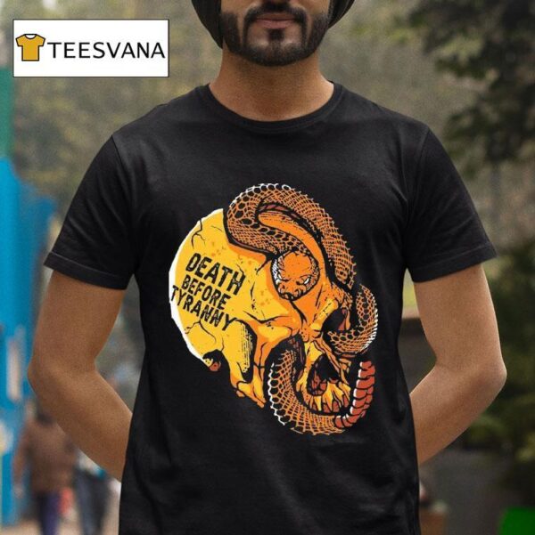 Venom Valor Death Before Tyranny Skull Snake T Shirt