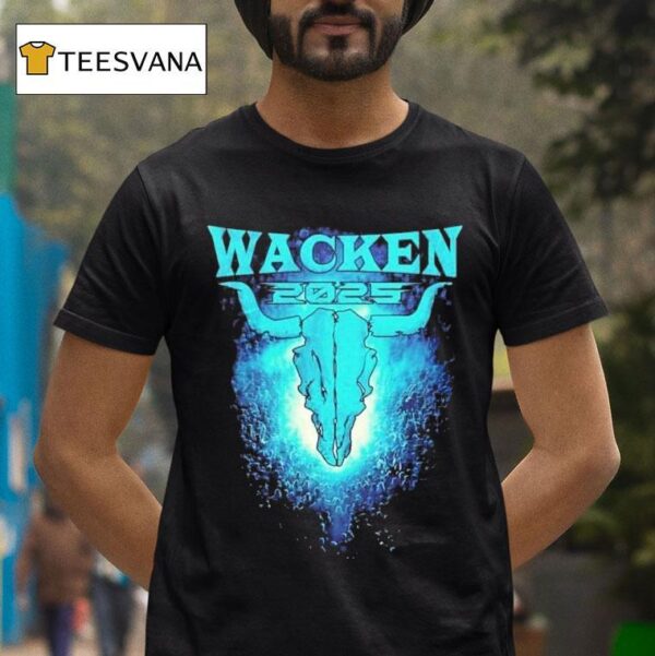 Wacken Open Air X Moshpit Glowing Bullhead Festival On July August T Shirt