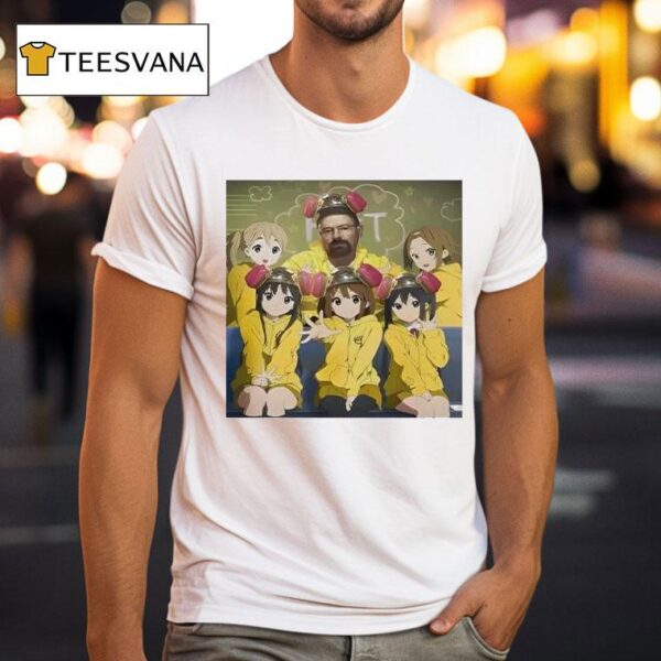 Walter White Breaking Bad And K On Girls Anime T Shirt