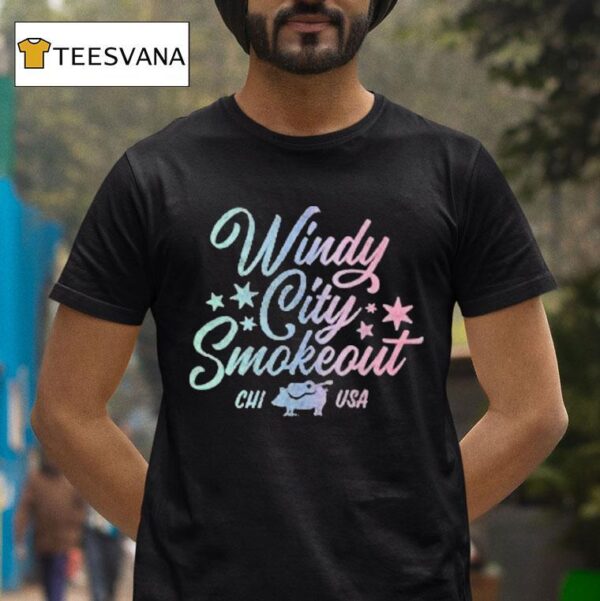 Windy City Smokeout Chi Usa Rainbow T Shirt