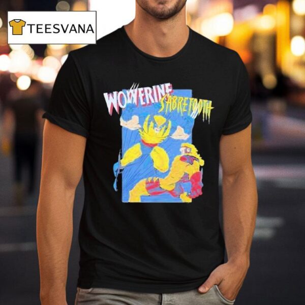 X Men Wolverine Vs Sabretooth T Shirt