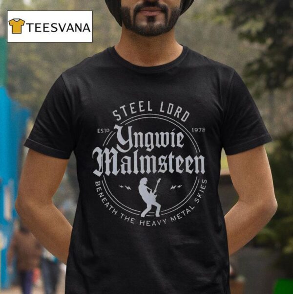 Yngwie Malmsn Sl Lord Beneath The Heavy Metal Skies Dominion Sl Est T Shirt
