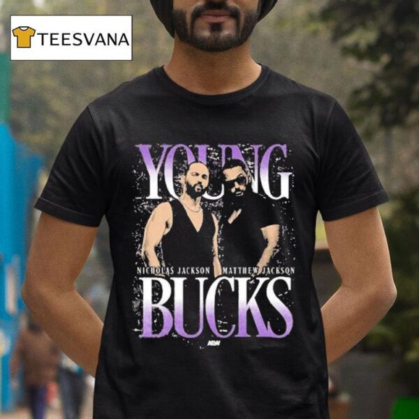 Young Bucks Nicolas Jackson And Matthew Jason Aew T Shirt