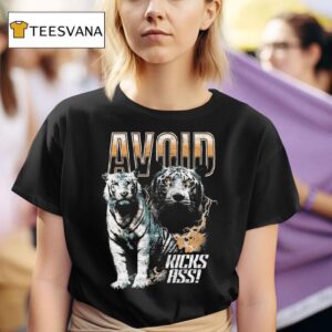 Avoid Kicks Ass Tiger T Shirt