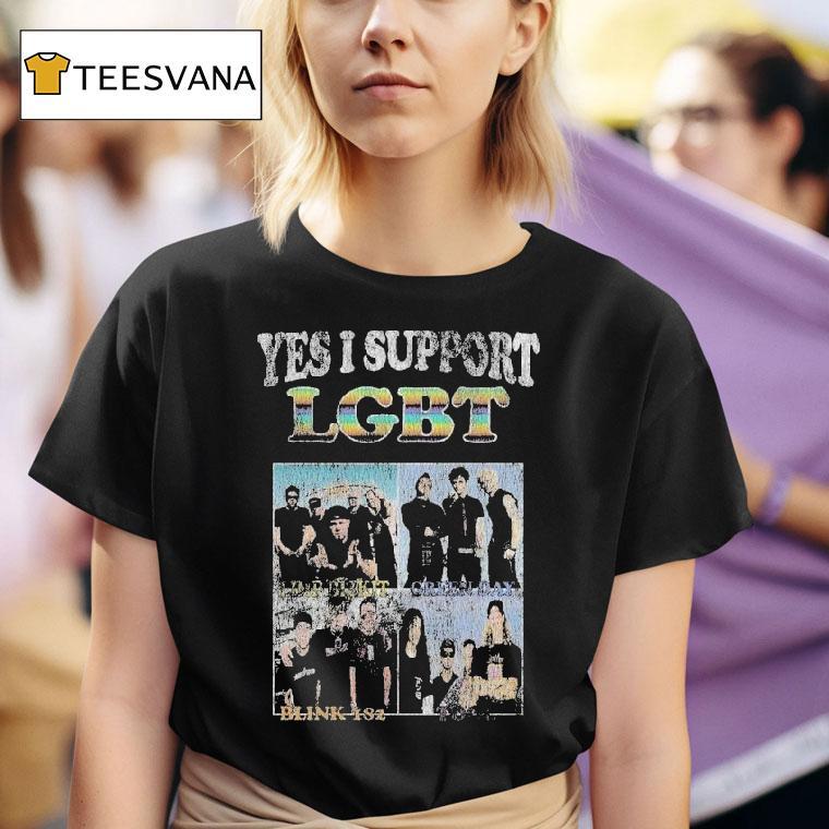 Blink Yes I Support Lgb T Shirt
