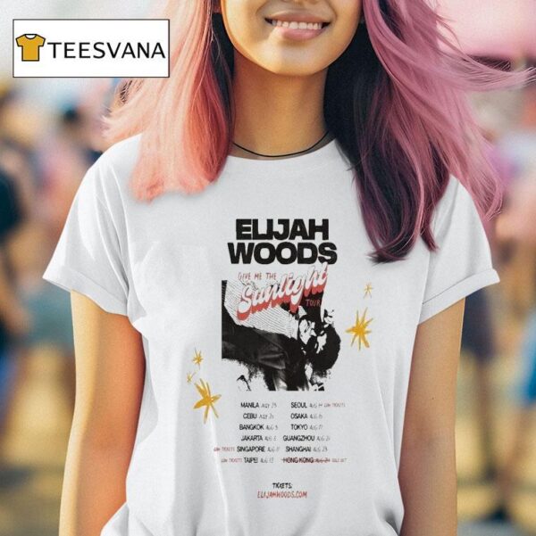 Elijah Woods Give Me The Sunlight Tour T Shirt