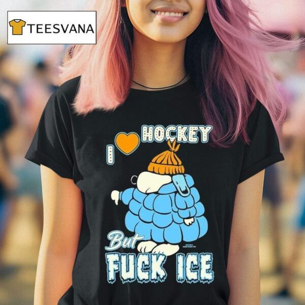 Snoopy I Love Hockey But Fuck Ice T Shirt