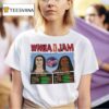 Wnba Jam Caitlin Clark And Aliyah Boston Indiana Fever Basktball T Shirt