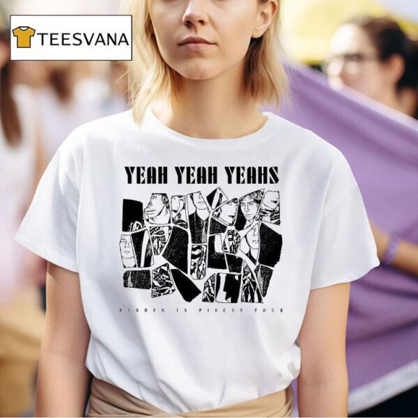 Yeah Yeah Yeahs Hidden In Pieces Tour Faces S T Shirt