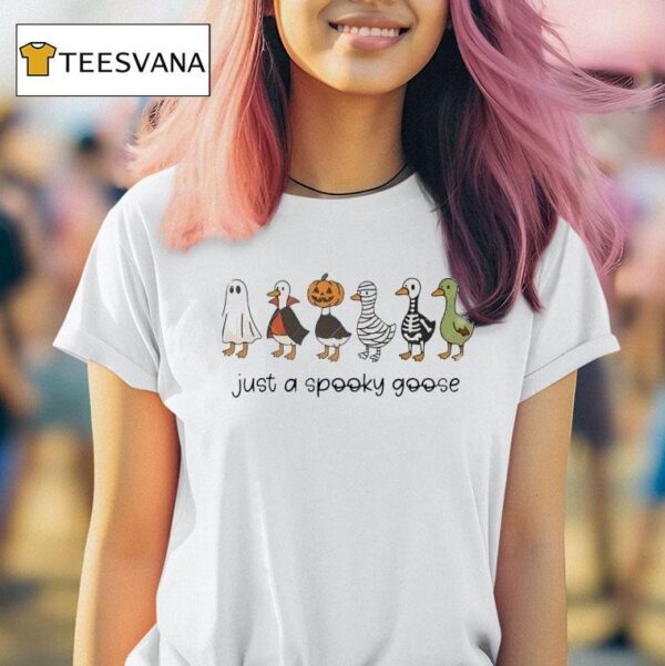 Halloween Just A Spooky Goose T Shirt