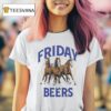 Friday Beers Horses Three T Shirt