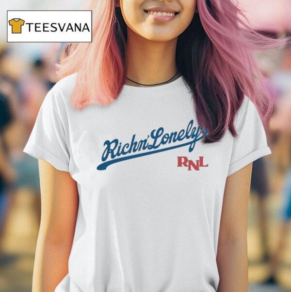 Rich And Lonely Brooklyn Los Angeles Dodgers T Shirt