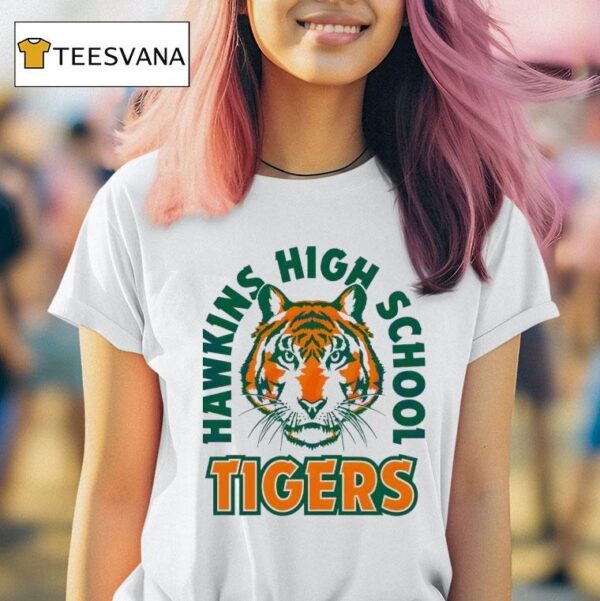 Stranger Things Hawkins High School Tigers Masco T Shirt