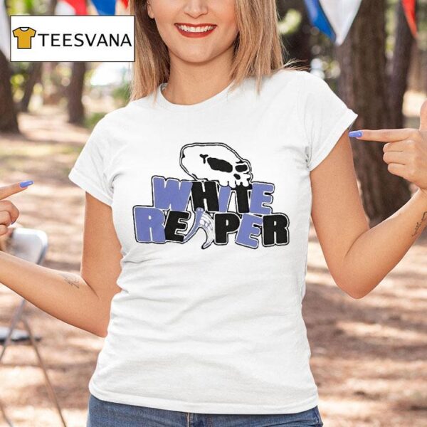 White Reaper Skull T Shirt